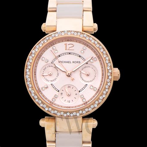 michael kors watch 6110|michael kors parker rose dial.